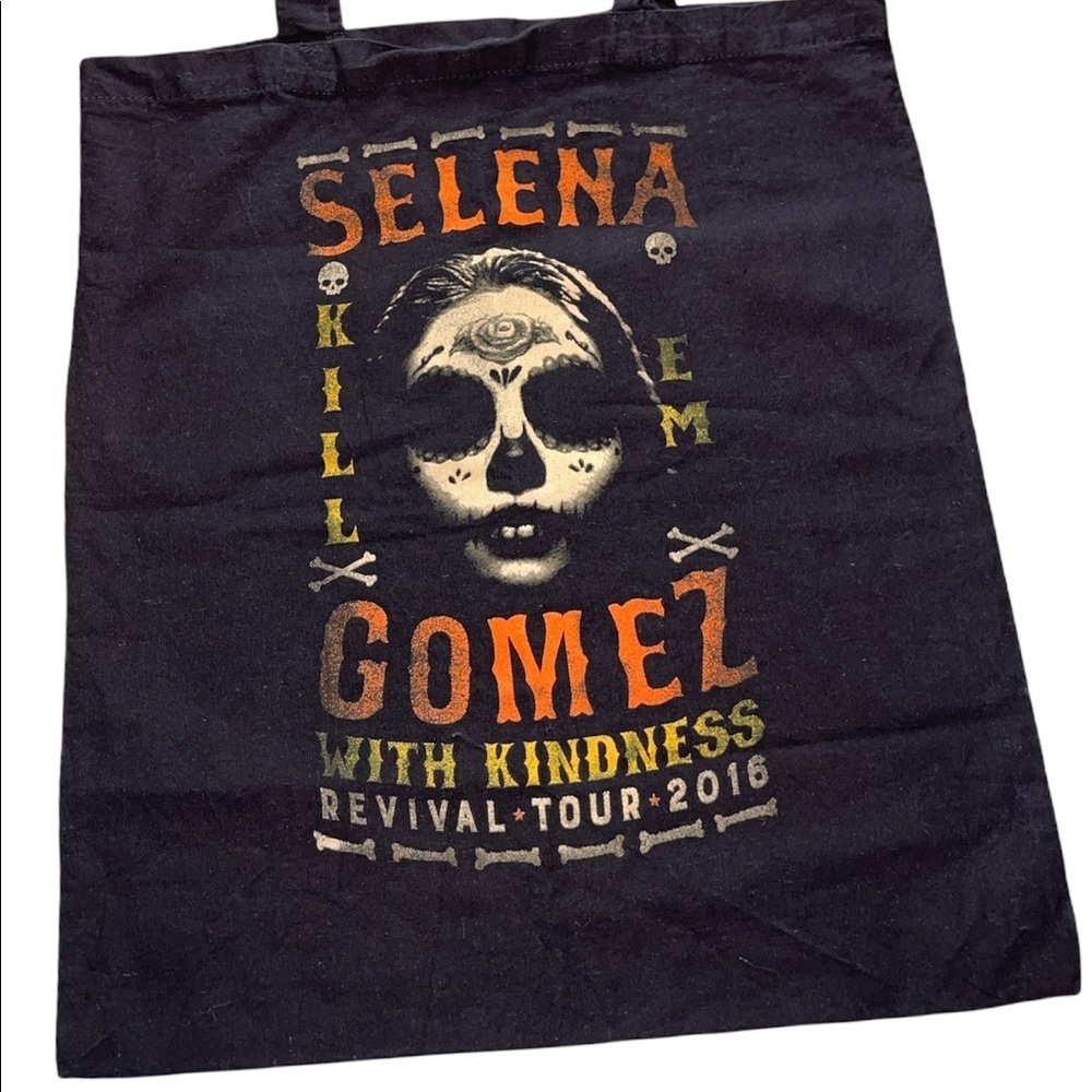 (EUC)Selena Gomez-Revival Tour 2015 “Kill Em With Kindness” Day of the Dead Tote